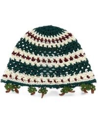 Alanui - Embroidered Crochet Beanie Hat - Lyst