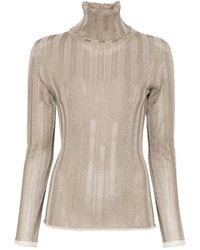 Fabiana Filippi - Ribbed Roll-Neck Sweater - Lyst