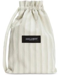 Dolce & Gabbana - Striped Drawstring Shoulder Bag - Lyst