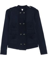Psophia - Double-Breasted Military Cardigan - Lyst