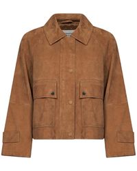 Weekend by Maxmara - Raglan-Sleeve Suede Jacket - Lyst