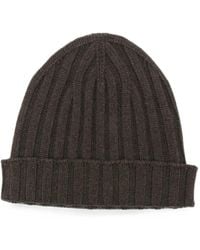 FILIPPO DE LAURENTIIS - Ribbed-Knit Cashmere Beanie Hat - Lyst