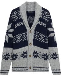 Brooks Brothers - Donegal Jacquard Cardigan - Lyst