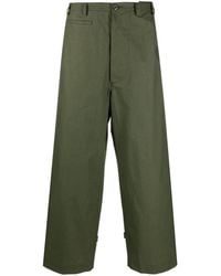 KENZO - Pantalon ample en coton à taille mi-haute - Lyst