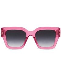 Furla - Square-Frame Transparent Sunglasses - Lyst