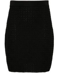 Givenchy - Jupe en maille à motif 4G - Lyst