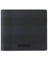 Burberry - Check-print Leather Wallet - Lyst