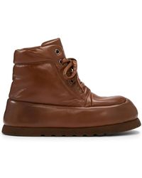 Marsèll - 65Mm Bombo Leather Boots - Lyst