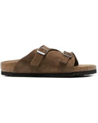 Birkenstock - Zurich Buckle-Fastening Suede Sandals - Lyst