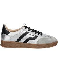 GANT - Cuzima Metallic Leather Sneakers - Lyst