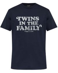 DSquared² - Slogan-Print Cotton T-Shirt - Lyst