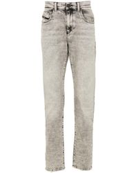 DIESEL - Halbhohe D-Strukt Slim-Fit-Jeans - Lyst