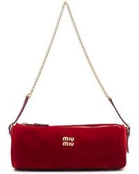 Miu Miu - Logo-Plaque Shoulder Bag - Lyst
