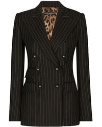 Dolce & Gabbana - ドルチェ&ガッバーナ ストライプ ダブルジャケット - Lyst