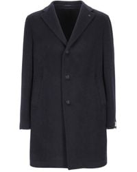 Tagliatore - Button-Fastening Cashmere Coat - Lyst