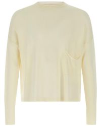 Ma'ry'ya - Pocket Round-Neck Sweater - Lyst