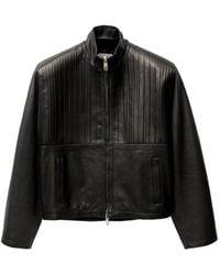 Versace - Chaqueta Tipo Blusón De Piel - Lyst