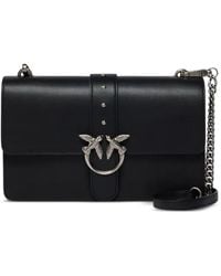 Pinko - Medium Love Bag One Leather Handbag With New Buckle - Lyst