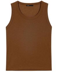 Maje - Rib Knit Vest Top - Lyst