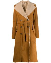 DESA NINETEENSEVENTYTWO Shearling Lined Trench Coat - Multicolour