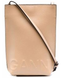 ganni mini crossbody logo bag