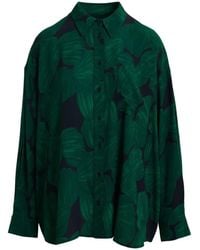 Essentiel Antwerp - Tropical-Print Oversized Shirt - Lyst
