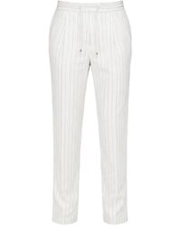 Brunello Cucinelli - Pinstriped Pleated Trousers - Lyst