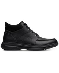 Clarks - Craftwell Mid Leather Boots - Lyst