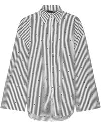 ROTATE BIRGER CHRISTENSEN - Stripe-Pattern Shirt - Lyst