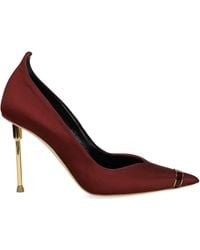 Elisabetta Franchi - Metallic-Trimmed Pointed-Toe Pumps - Lyst