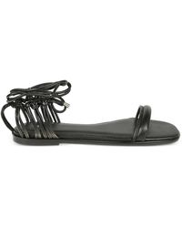 Patrizia Pepe - Sandales Square Essential Fly En Cuir - Lyst
