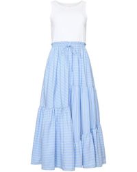 Cinq À Sept - Robyn Striped Ruffled Midi Dress - Lyst