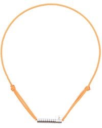 Le Gramme - Guilloché Cord Bracelet - Lyst