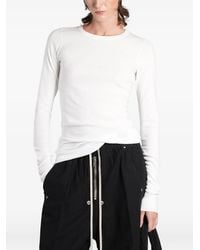 Rick Owens - Ribbed Long-Sleeve T-Shirt - Lyst