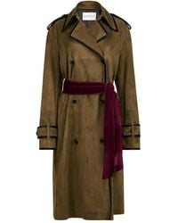 Nina Ricci - Jas Met Leren Afwerking En Ceintuur - Lyst