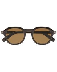 ZEGNA - Round-Frame Sunglasses - Lyst
