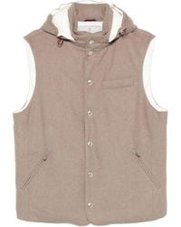 Brunello Cucinelli - Piumino Senza Maniche - Lyst