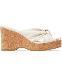 Jimmy Choo - Sandales Compensées Avenue 95 Mm - Lyst