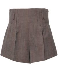 Prada - Pinstripe Shorts - Lyst