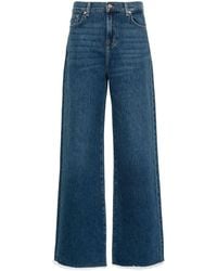 7 For All Mankind - High-rise Wide-leg Jeans - Lyst