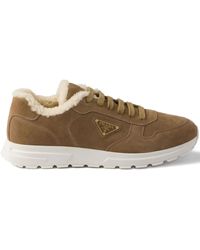 Prada - Prax Suede Sneakers - Lyst