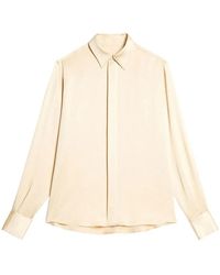 Ami Paris - Silk Finish Long-Sleeve Shirt - Lyst