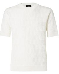 Fendi - Ff-Pattern Short-Sleeve Pullover - Lyst