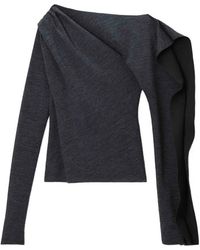 Alexander Wang - Schulterfreier Pullover Mit Rüschen - Lyst