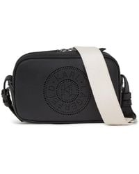 Karl Lagerfeld - K/Circle Umhängetasche Mit Perforiertem Logo - Lyst