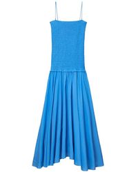 Tory Burch - Solid Smocked Dress - Lyst
