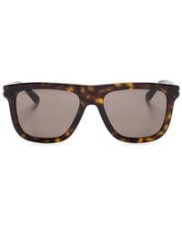 Gucci - Tortoiseshell-Effect Rectangle-Frame Sunglasses - Lyst