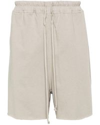 Rick Owens - Shorts Con Orlo A Taglio Vivo - Lyst