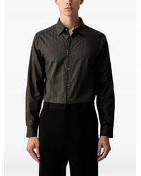 ARMANI EXCHANGE - Camicia Con Monogramma Jacquard - Lyst