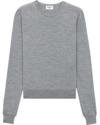 Saint Laurent - Trui Met Ronde Hals - Lyst